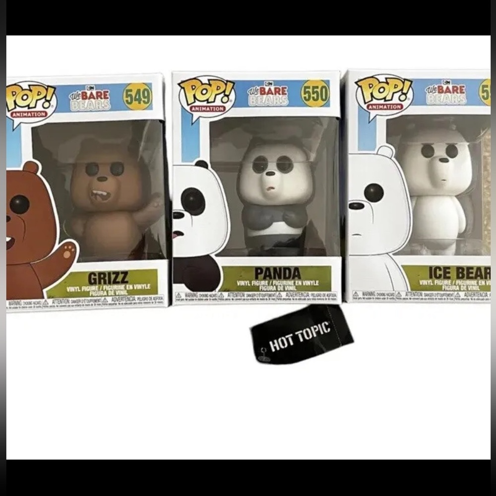 We Bare Bears Funko Pop & T-shirt Medium